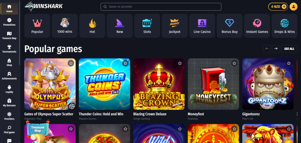 Winshark online Casino
